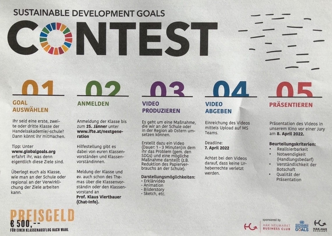 SDG Sustainable development goals CONTEST--Bild-Nr. 2