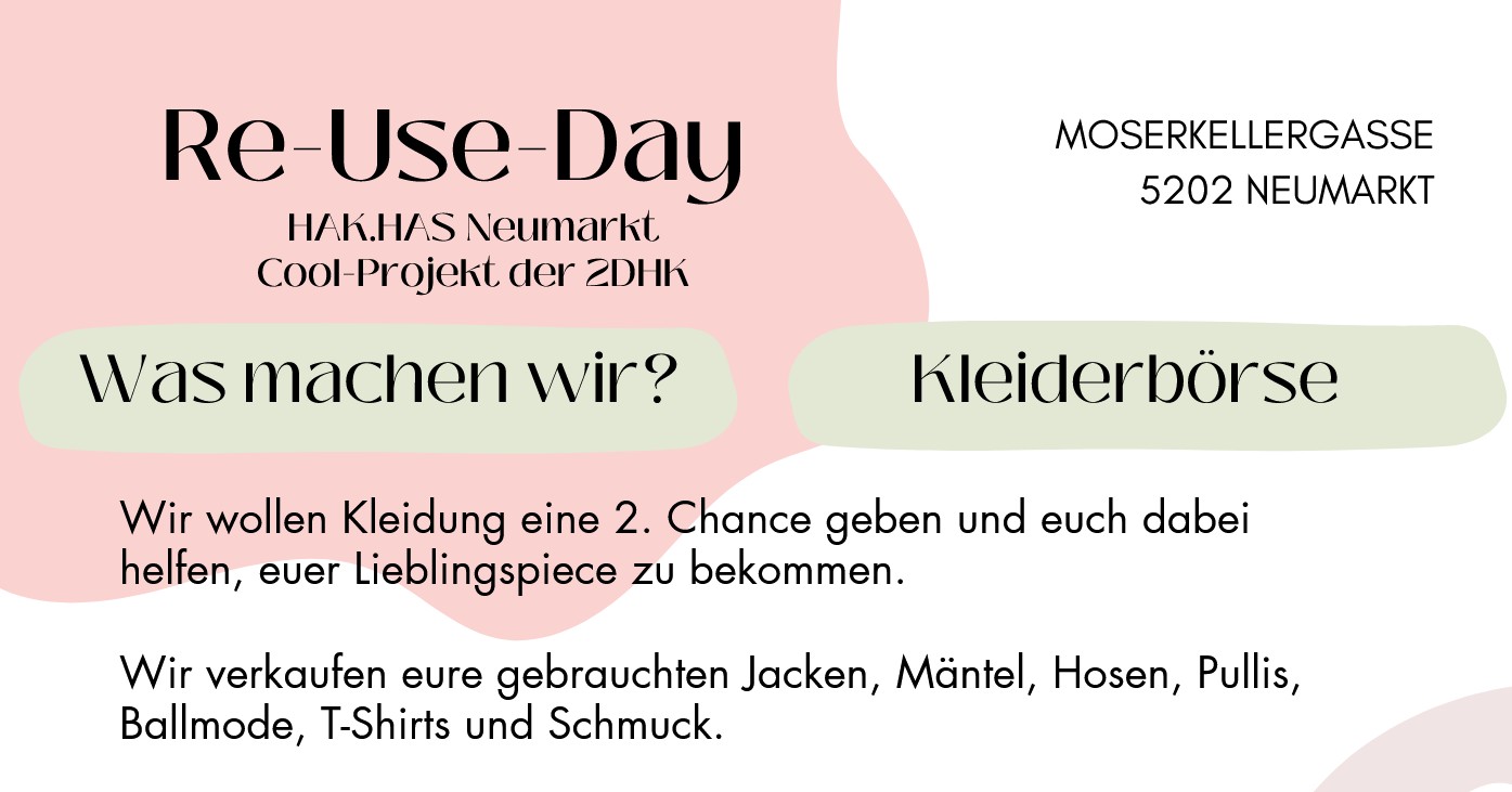 Re-Use-Tag für gebrauchte Kleidung am 3. 12. 2025--Bild-Nr. 1